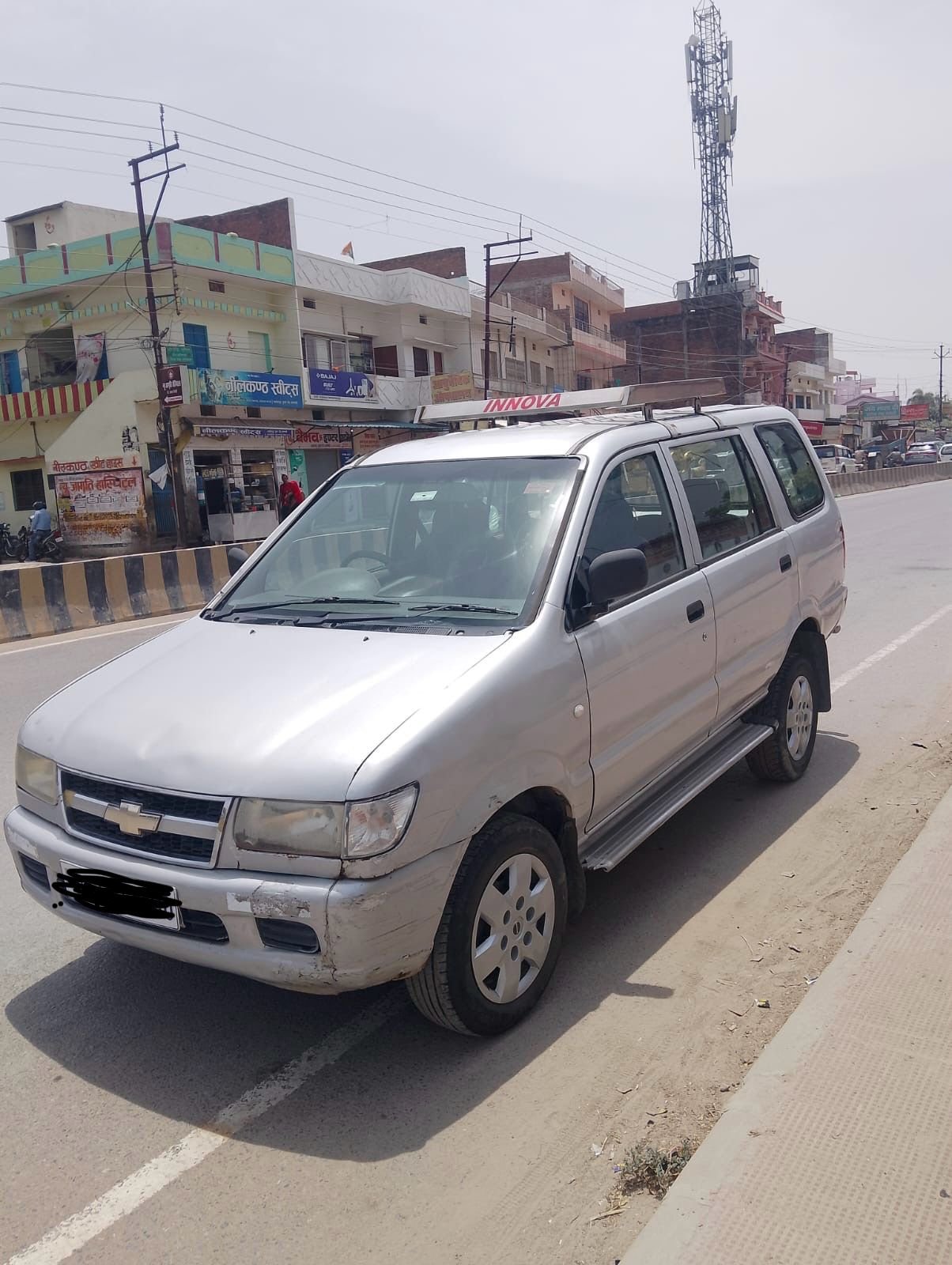 Interior of a Kashi & Kin taxi used for Varanasi airport transfers